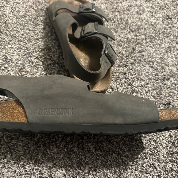 Birkenstock size 38 (7 1/2-8) Gray 2 strap sling back Milano style. - Picture 5 of 5